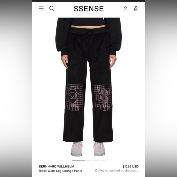 BERNHARD WILLHELM Pants - BERNHARD WILLHELM 
Wide-Leg Lounge Pants - Black